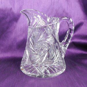 Very Large Cur Glass Pitcher # 26652
